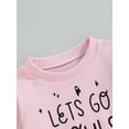 thumbnail image 5 of Bagilaanoe Toddler Baby Girl Boy Casual Sweatshirt Long Sleeve Letter Print Pullover 6M 12M 18M 24M 3T Kids Fall Loose Tee Tops, 5 of 7