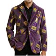 thumbnail image 4 of QSAWXQZ Men's St.Patrick's Day Carnival Blazer Graphic Print Long Sleeve Coat Festival Holiday Party Cardigan Jacket with Pockets XL, 4 of 6