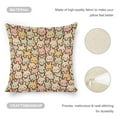 thumbnail image 4 of Bunny rabbits color ears Linen toss pillowcase Decoration pillowcase Gift preferred 24x24" Cushion cover 2 set Sofa pillowcase Sofa bedroom living room car, 4 of 8