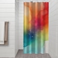 thumbnail image 2 of Colorful Tie Dye Ink Splash Pattern Shower Curtain 36"x72" ,Bathroom Decorative Shower Curtains Set with 12 Hooks,Modern Waterproof Washable Shower Curtain, 2 of 6