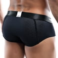thumbnail image 2 of Men's Agacio AGJ014 Perf Breathable Pouch Brief (Black M), 2 of 3