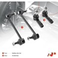 thumbnail image 2 of A-Premium 4Pcs Suspension Kit, Front Sway Bar Stabilizer Bar Link, Outer Tie Rod End, Compatible with Mazda MPV 2000-2001 Protege 2001-2003 Protege5 2002-2003, 2 of 9