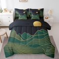 thumbnail image 1 of YST Mid Century Modern 7 Pieces Comforter Set Minimalism Mountain Twin Bedding Set, Moon Print, Geometric Landscape, Abstract Art, 1 of 4