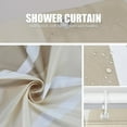thumbnail image 6 of Ivory Shower Curtain W 72 x H 72, Waterproof Design and Polyester, Quick-Drying, Weighted Hem, Shower Curtains Set for Bathroom, Machine Washable with 12 Hooks, 6 of 6