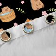 thumbnail image 4 of Castle Fairy Cute Capybara Blackout Curtains Set of 2 (52x84 Each),Animal Window Curtains, 4 of 6