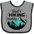thumbnail image 3 of Inktastic Dad's Hiking Buddy with Mountains and Trees Boys or Girls Baby Bib, 3 of 4