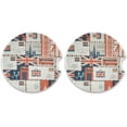thumbnail image 3 of FREEAMG Car Coasters 2 Pcs Retro UK and London Theme Ceramic Drink Coaster Absorbent Ceramic Car Cup Coasters Universal Vehicle Non-Slip Car Cup Holder Coaster, 3 of 6