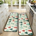 thumbnail image 4 of Kitchen Rugs Sets Of 2,Beige Christmas Tree Pattern Anti Fatigue Kitchen Mat Rugs Non Slip Washable,Decorative Kitchen Floor Mats for Kitchen,Sink,Laundry,17"x47"+17"x47", 4 of 5