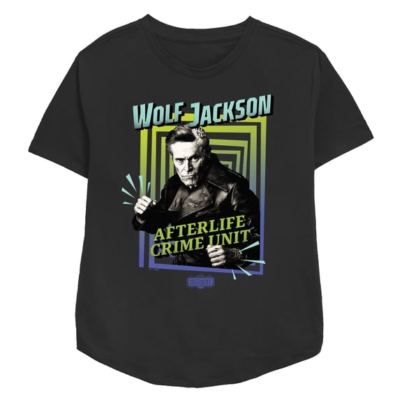 Women's Beetlejuice Beetlejuice Wolf Jackson Afterlife Crime Unit  Graphic T-Shirt