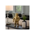thumbnail image 3 of Ceramic Astronaut Statue Figurine for Home Decor - Decorative Sculpture for Bathroom, Office, and Living Room - Modern Ornaments for Shelf, Desk, and Coffee Table Accent - 12", Gold & Metallic, 3 of 14