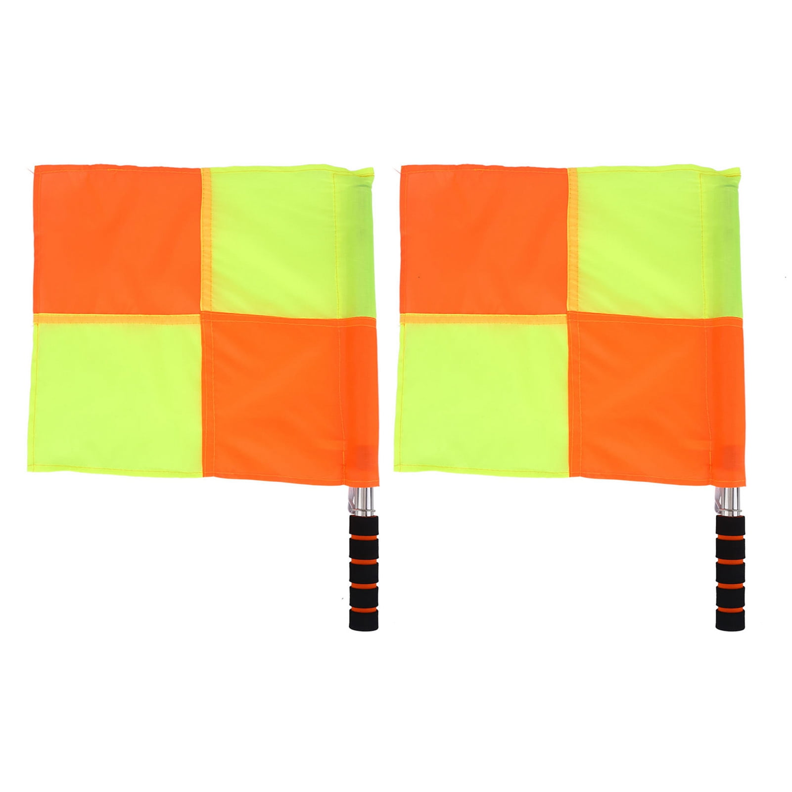 VGEBY Lot De 2 Drapeaux D'Arbitre Avec Sac De Rangement - Drapeaux De Ligne Football Et Hockey