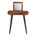 thumbnail image 5 of Lesuto Mini Round Chestnut Fold Vanity - Nordic Style, Wood, 1 Drawers, 5 of 11