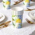 thumbnail image 6 of 10 Pcs Lemon Cups Blue Tiles Paper Yellow Cups,Freshly Graduated Lemon Decor Lemonade Party Decorations,for Birthday Summer Wedding, 6 of 6