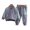 Gray, variant on KYAIGUO Baby Infant Long Sleeve Sweatshirt Pants Outfit Set for Boys 2PCS Toddler Spring Autumn Solid Casual Sweatshirts Tops Joggers Pants Set,Size 5M-5Y