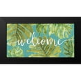 thumbnail image 2 of Audit, Lisa 24x14 Black Modern Framed Museum Art Print Titled - Mixed Greens Welcome, 2 of 5