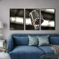 thumbnail image 2 of IDEA4WALL Framed Canvas Wall Art for Living Room, Bedroom Microphone Canvas Prints for Modern Home Decoration Ready to Hang, 2 of 4