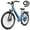 Blue, variant on Electric Bike for Adults,over 1200W Peak Motor Ebike,Up to 55Miles,over 20MPH E Bicycle,7-Speed with Free Lock,(Gray)