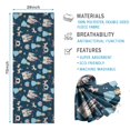 thumbnail image 2 of Dark Blue Princess Castle Pattern Hot Yoga Mat Towel Non Slip for Hot Yoga - Quick-Drying Yoga Mat Cover with 4 Corner Pockets with Travel Bag - Hot Yoga Towel Non Slip 74"x26", 2 of 6