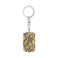 thumbnail image 2 of Uemuo Mushrooms Honeycomb Pattern Rectangular Metal Keychain - Durable, Stylish, and Personalized Key Ring for Men and Women,Engraved Keychain,Gift Slim Sturdy Keychain, 2 of 7