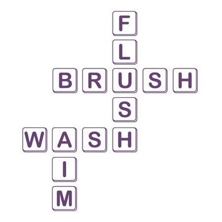 The Decal Guru Scrabble Bathroom Wall