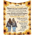 thumbnail image 1 of LHSHID Custom Blanket to my best friend my dear friend I thank You for all That You do I hope That You know I'd be lost without You Lightweight Blanket, 1 of 4