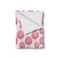 thumbnail image 2 of Floral Soft Flannel Fleece Throw Blanket, Blossoming Garden of Chrysanthemums Botany Themed Romantic Nature Growth, Cozy Plush for Indoor and Outdoor Use, 60" x 80", Pale Pink and Green, by Ambesonne, 2 of 6