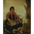 thumbnail image 2 of George Catlin 12x14 Gold Ornate Wood Frame and Double Matted Museum Art Print Titled - Ju-Ah-Kis-Gaw, Woman with Her Child in a Cradle (1835), 2 of 4