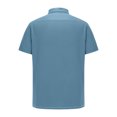 thumbnail image 4 of Rloper-Lop Polo Shirts for Men Quick Dry Short Sleeve Golf Tees Collared Button Down Business Work T-Shirts Solid Color Performance Tops Sky Blue S, 4 of 5