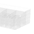 thumbnail image 4 of Caja de almacenamiento para baño, transparente, para mesa, para cosméticos, maquillaje, tocador Compartimento Blanco, 4 of 9