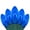 Blue, variant on Wintergreen Lighting C9 LED FlexFilament Christmas Lights, Outdoor Vintage Filament Christmas Lights, Green Wire, Blue PET Bulbs, 15 Lights, 15 Ft