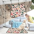 thumbnail image 7 of Qxltty A Pattern with Christmas Stockings and Green Leaves Cat litter Pads Pet Set of 2 Diaper Mats Center Anti-leakage Layer Absorbent Soft and Comfortable, 7 of 7
