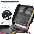 thumbnail image 4 of FORMRS Zipper Binder with Shoulder Strap 2-inch Ring 500 Sheet Capacity File Bag, Vibrant Leaves Pattern, 4 of 5