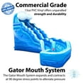 thumbnail image 3 of TentandTable Commercial Inflatable Water Slide, Blue Marble Wave Curved with Blower, 17 ft, 3 of 9