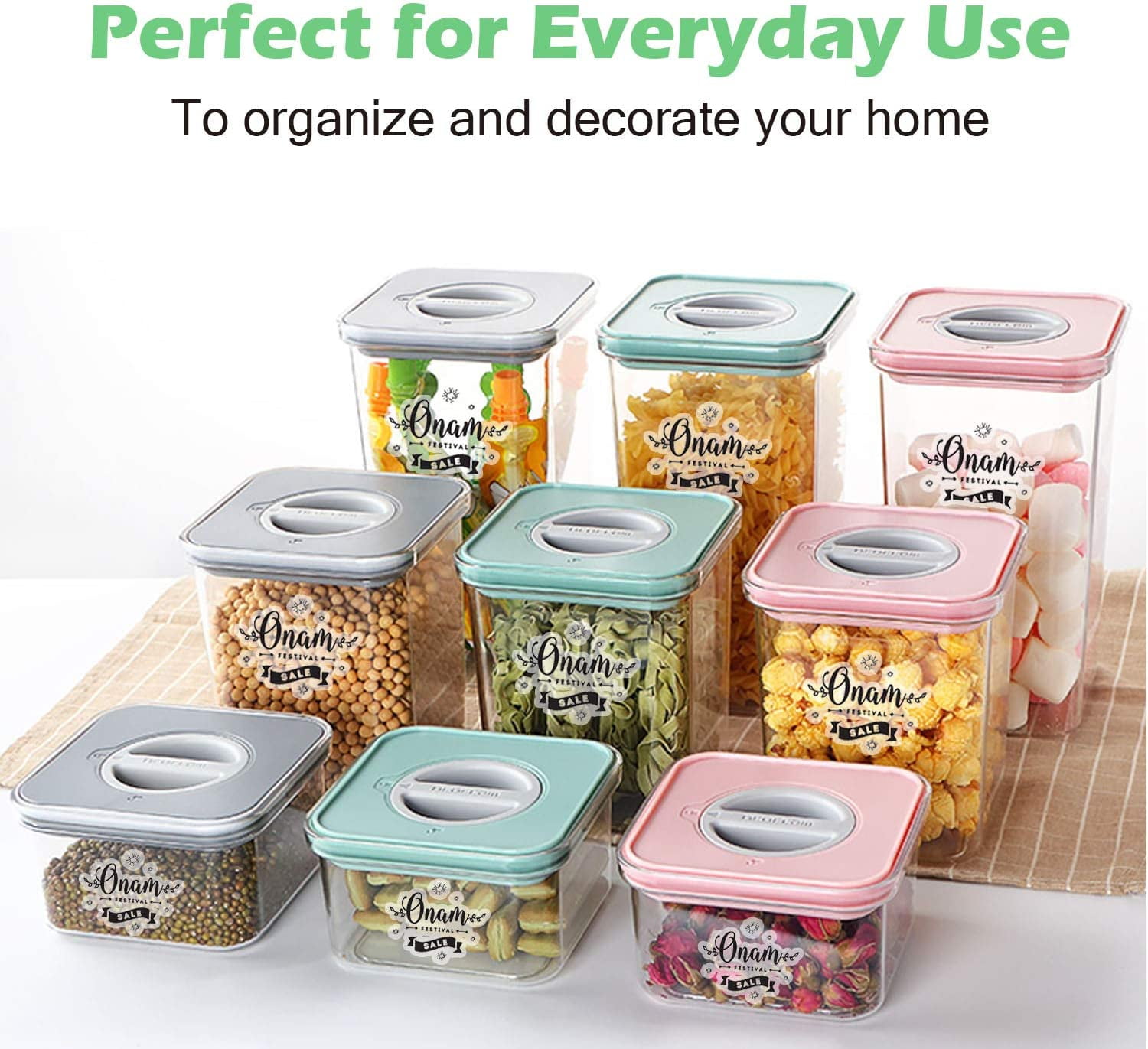 Food Storage Container Labels Stickers  Waterproof Sticker Jar - 132pcs/6  Sheets - Aliexpress