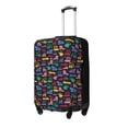 thumbnail image 2 of Uemuo Colorful Excavator Printed Washable Luggage Cover - Fashion Suitcase Protector Fits 18-32 Inch Luggage -Small, 2 of 9
