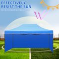 thumbnail image 3 of HONMEET Tienda plegable: 4,4 x 3,1 m, con 3 paredes laterales - Toldo parasol para exteriores, ideal para acampar, fiestas en la playa y eventos., 3 of 6