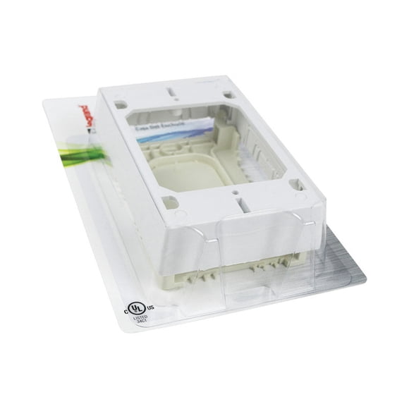 Caja eléctrica Legrand New Work rectangular de PVC, 1 banda, blanca