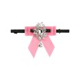 thumbnail image 1 of Corbata ajustable con lazo para mujeres INSPIRE CHIC, decorada con diamantes, para camisas de uniforme, color rosa, talla única, 1 of 5