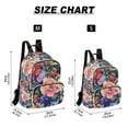 thumbnail image 2 of FORMRS Mini Backpack Purse for Women Quilted Travel Daypack Casual Shoulder Bag, Vibrant Pink Floral Pattern, 2 of 7