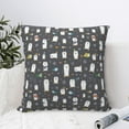 thumbnail image 4 of Pofeuu Lovely Penguin Print Double-sided plush pillowcase Square Throw Pillow Covers Pillows Cover for Living Room Bedroom Sofa Couch Cushion Cover（No pillow core）-22"x22", 4 of 7