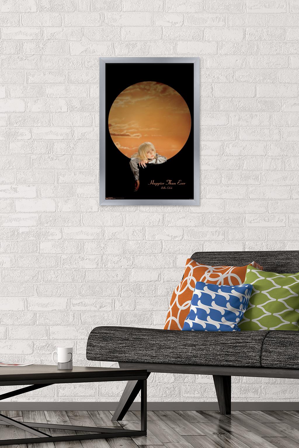 Billie Eilish - Moon Wall Poster, 14.725" x 22.375" Framed