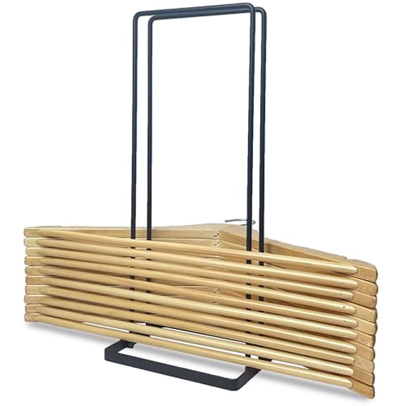 Hanger Organizer Stacker,Hanger Storage Organizer for Closet Laundry Room,Carbon Steel Black Clothes Hanger Storage Rack for Adult or Child