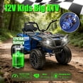 thumbnail image 5 of Okybaby 12V Kids Ride on Electric ATV with Dual Motor, Off Road Ride on Toy Cars with 2WD,MP3,LED Lights, Kids Electric ATV for Toddlers Aged 3+, Blue, 5 of 6