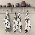 thumbnail image 4 of GZHJMY 4 Pack Animal Footprints Kitchen Towels, Soft Highly Absorbent Dish Towels Reusable Tea Towels Set, 28"x 18", 4 of 6