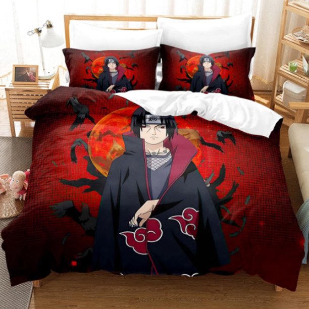 New Anime Naruto Bedding Set Twin Full Queen King Size Itachi Akatsuki