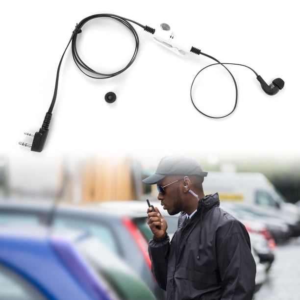 Auriculares para Walkie Talkie Auriculares con Radio Bidireccional Micrófono PTT Auricular Tipo Oreja paraBaofeng