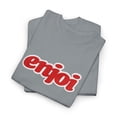 thumbnail image 3 of Seventies Logo Enjoi Skateboard 2000 Mullen Johnson Vintage Classic TShirt Print - Gravel / 2XL, 3 of 5