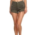 thumbnail image 1 of Shorts en Denim Ultra-Courts à Poches Insérées Mode Décontractée pour Femmes, 1 of 5