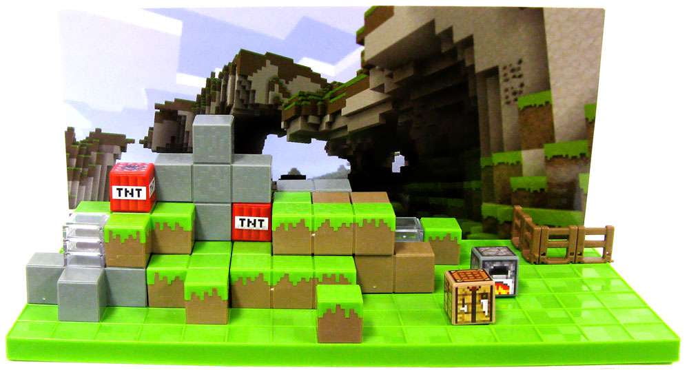 lego minecraft diorama