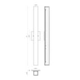 thumbnail image 2 of WS8432-BK-Kuzco Lighting-Melville - 41W LED Wall Sconce-32 Inches Tall and 2.38 Inches Wide-Black Finish, 2 of 2